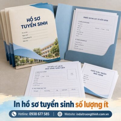 In hồ sơ tuyển sinh số lượng ít tại TPHCM