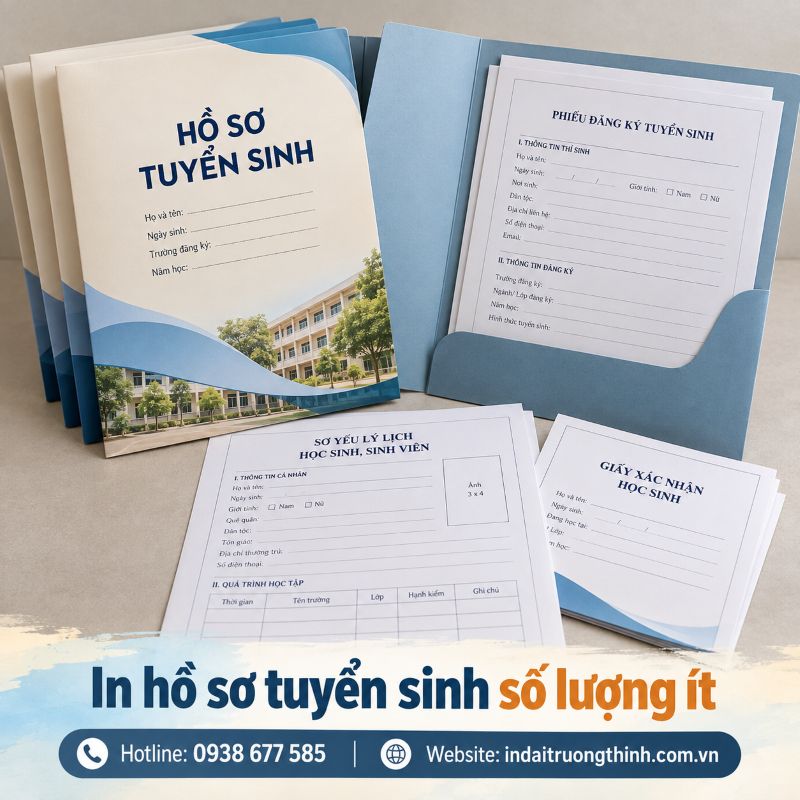 In hồ sơ tuyển sinh số lượng ít tại TPHCM