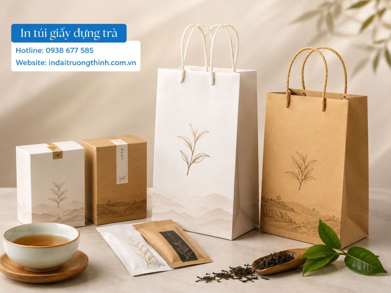 In túi giấy đựng trà tại TPHCM