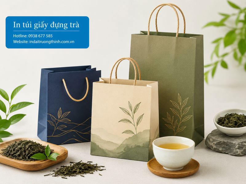In túi giấy đựng trà tại TPHCM