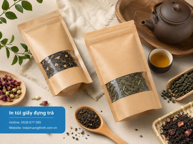 In túi giấy đựng trà tại TPHCM