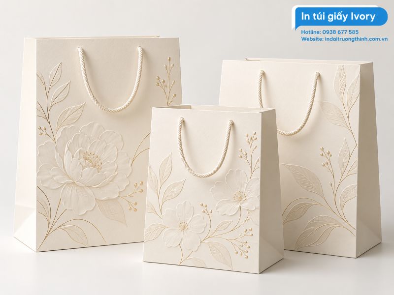 In túi giấy Ivory tại TPHCM