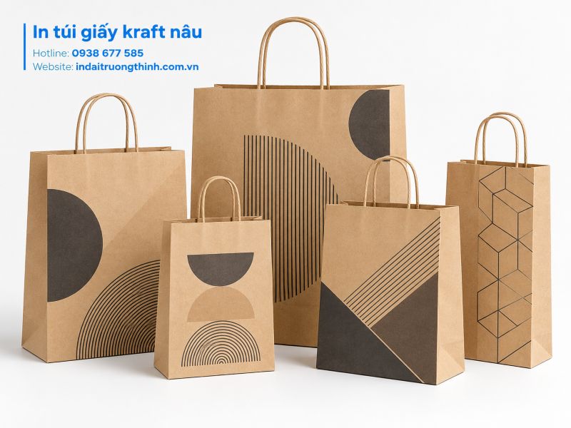 In túi giấy kraft nâu tại TPHCM