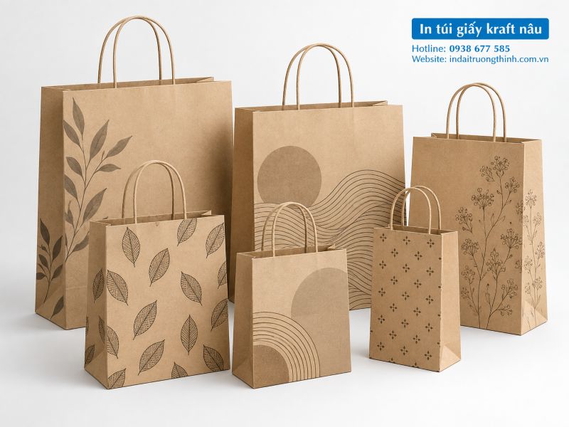 In túi giấy kraft nâu tại TPHCM