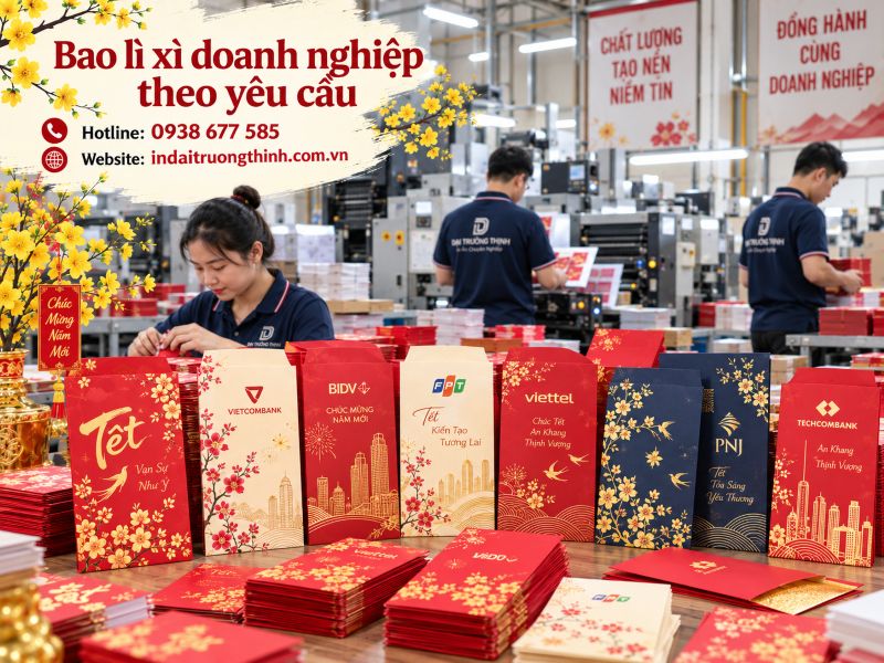 Xưởng in bao lì xì tại TPHCM