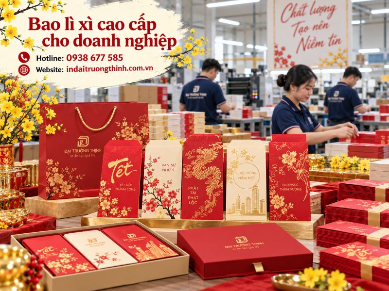 Xưởng in bao lì xì tại TPHCM