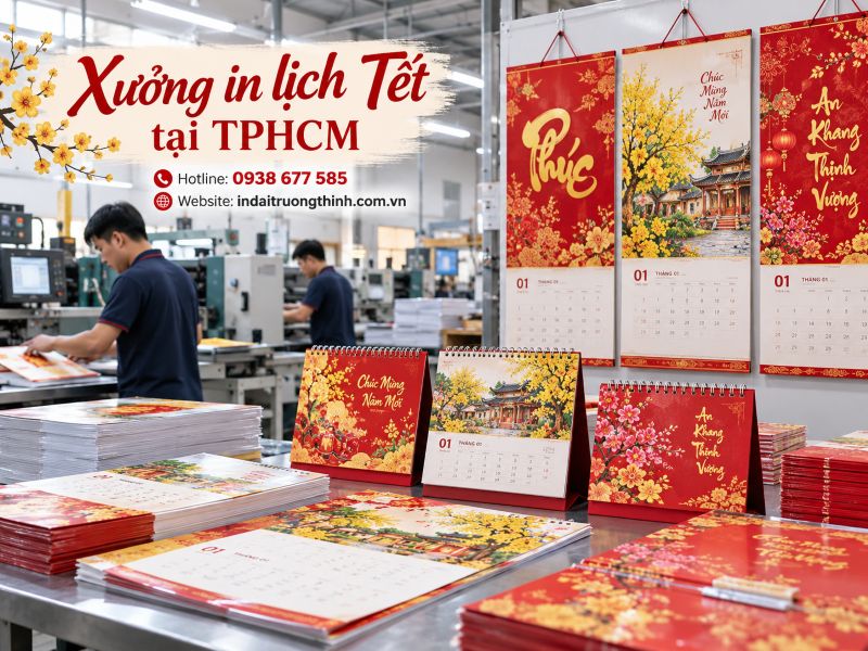Xưởng in lịch Tết tại TPHCM