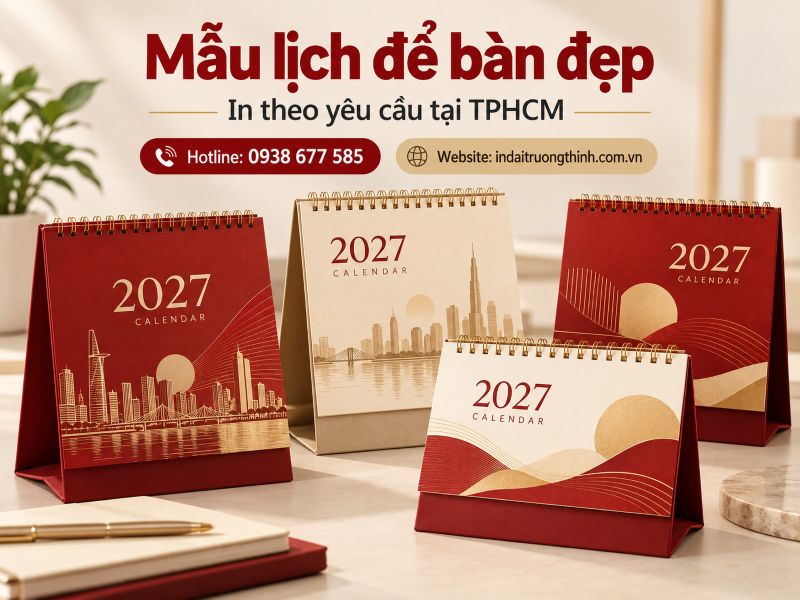In lịch để bàn giá rẻ TPHCM