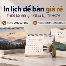 In lịch để bàn giá rẻ TPHCM